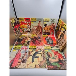 Classics Illustrated Comic Book Lot 12 Books Multicolor Good Vintage Literary